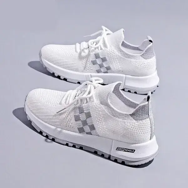 Women Fashion Fly Woven Breathable Casual Sneakers | Lightweight & Stylish